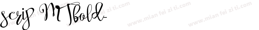 scrip MTbold字体转换